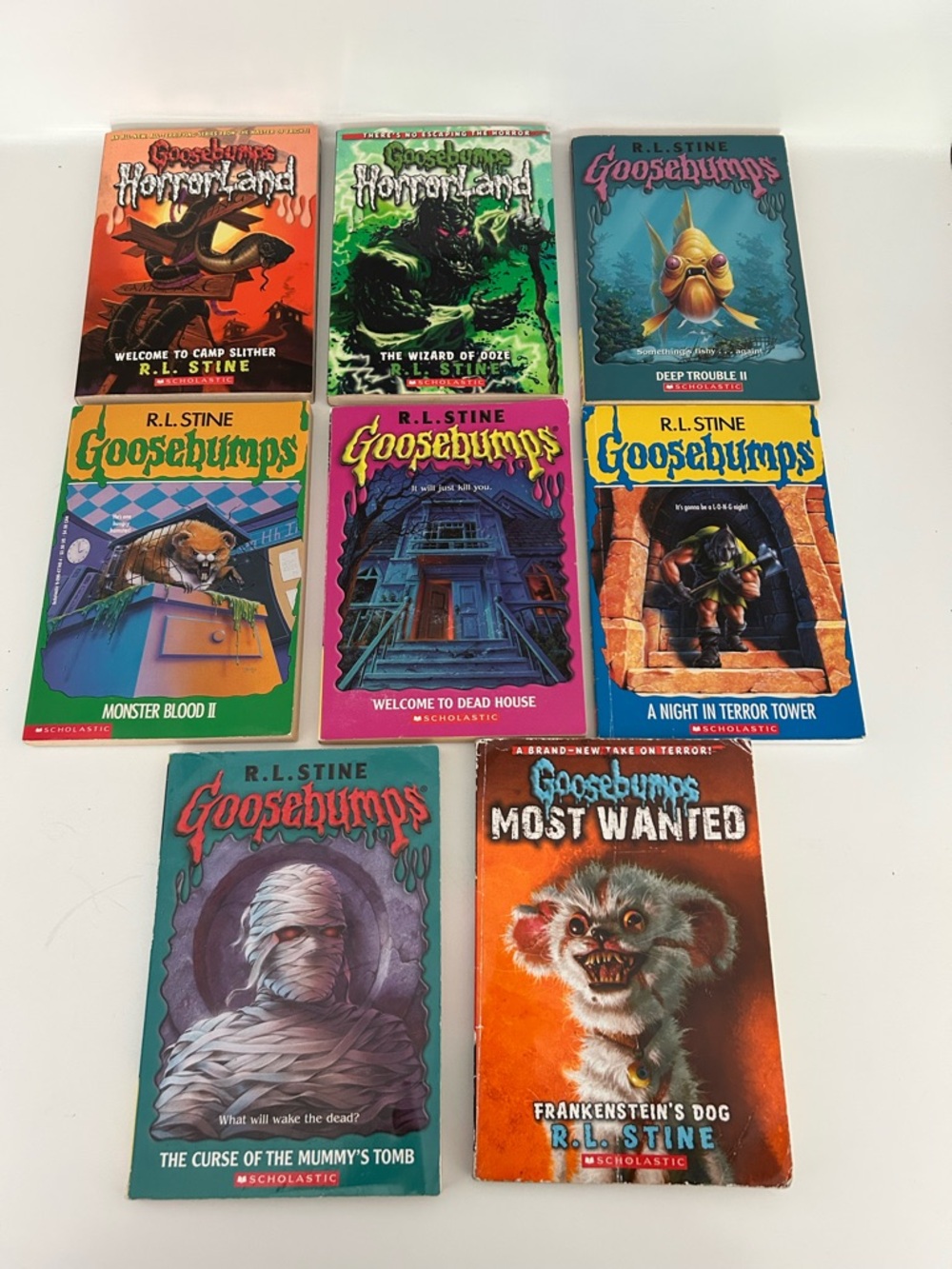 Goosebumps & Goosebumps Horrorland Books - set of 8, R.L. Stine